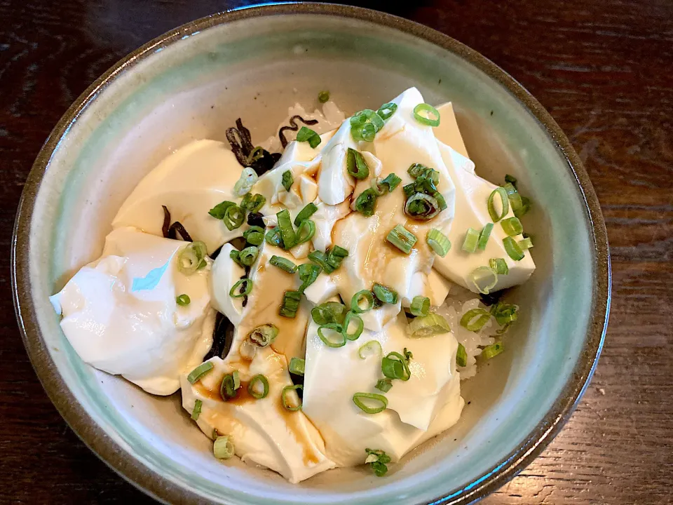 朝イチレシピ、充填豆腐丼|カドラさん