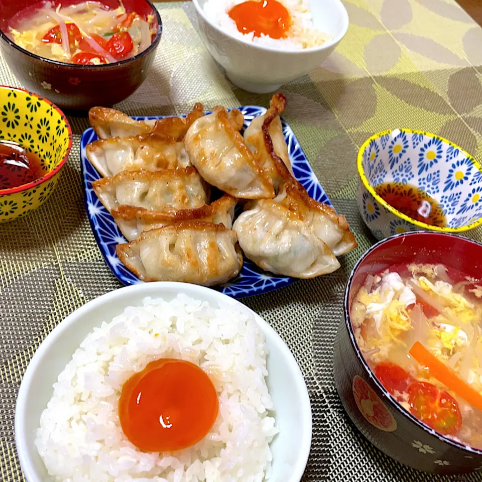 Snapdishの料理写真:本日の夕ご飯♡大豆肉で餃子|Sakuraさん