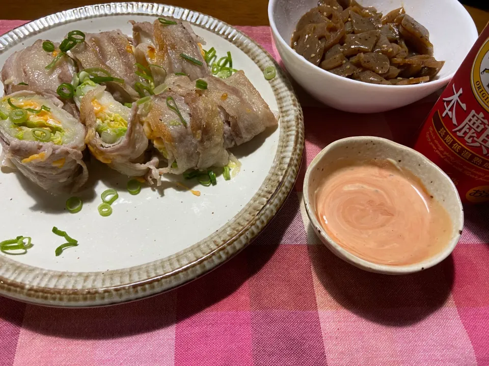 白菜とチーズの肉巻き|ハルのただ飯さん