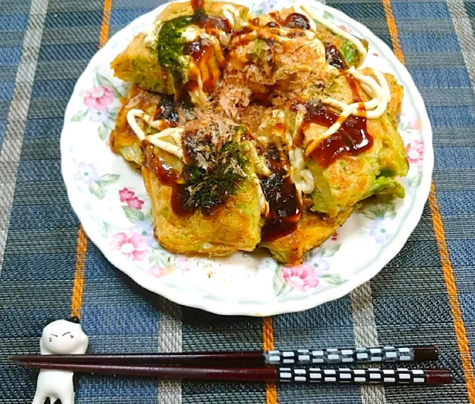 ホットサンドメーカーで作ったお好み焼き|トゥールさん