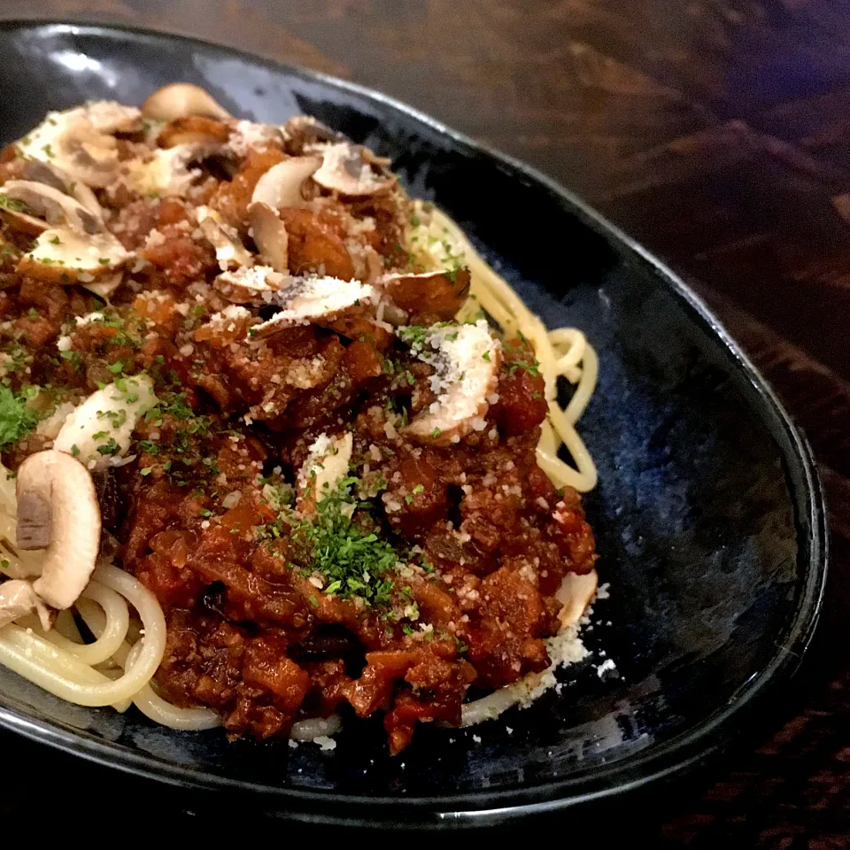 酢と醤油でサッパリ　ミートソーススパゲティ|イナコさん