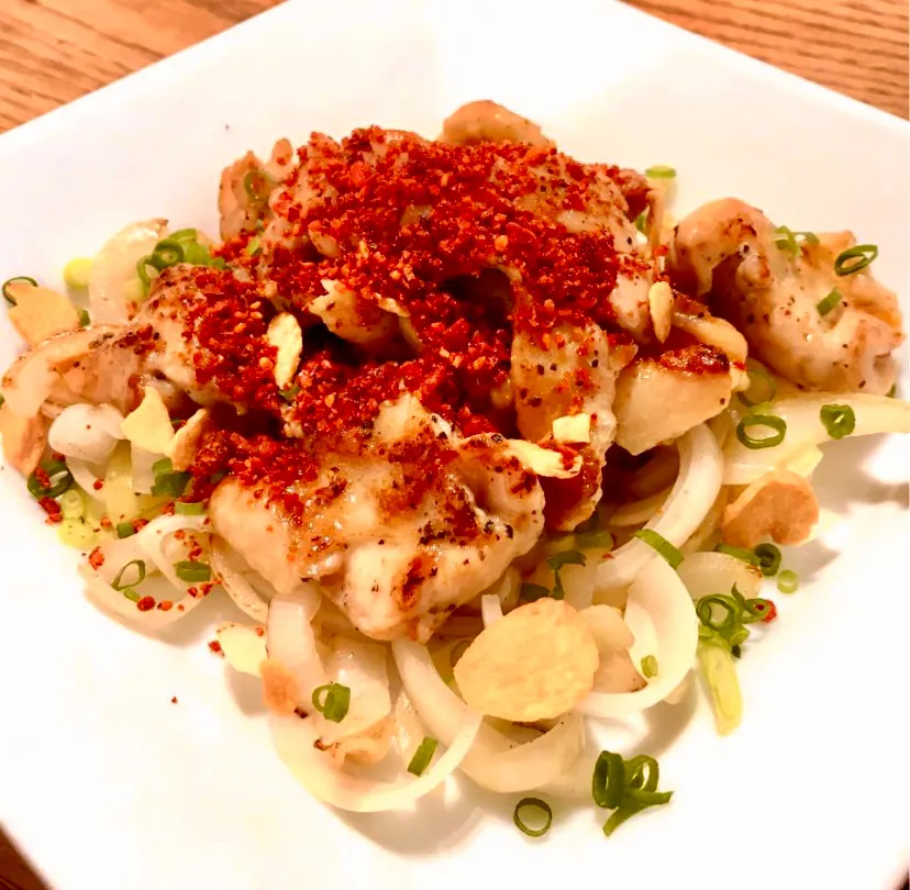 鶏モモ肉のスパイス焼きで晩ごはん|ばくあんしゃさん