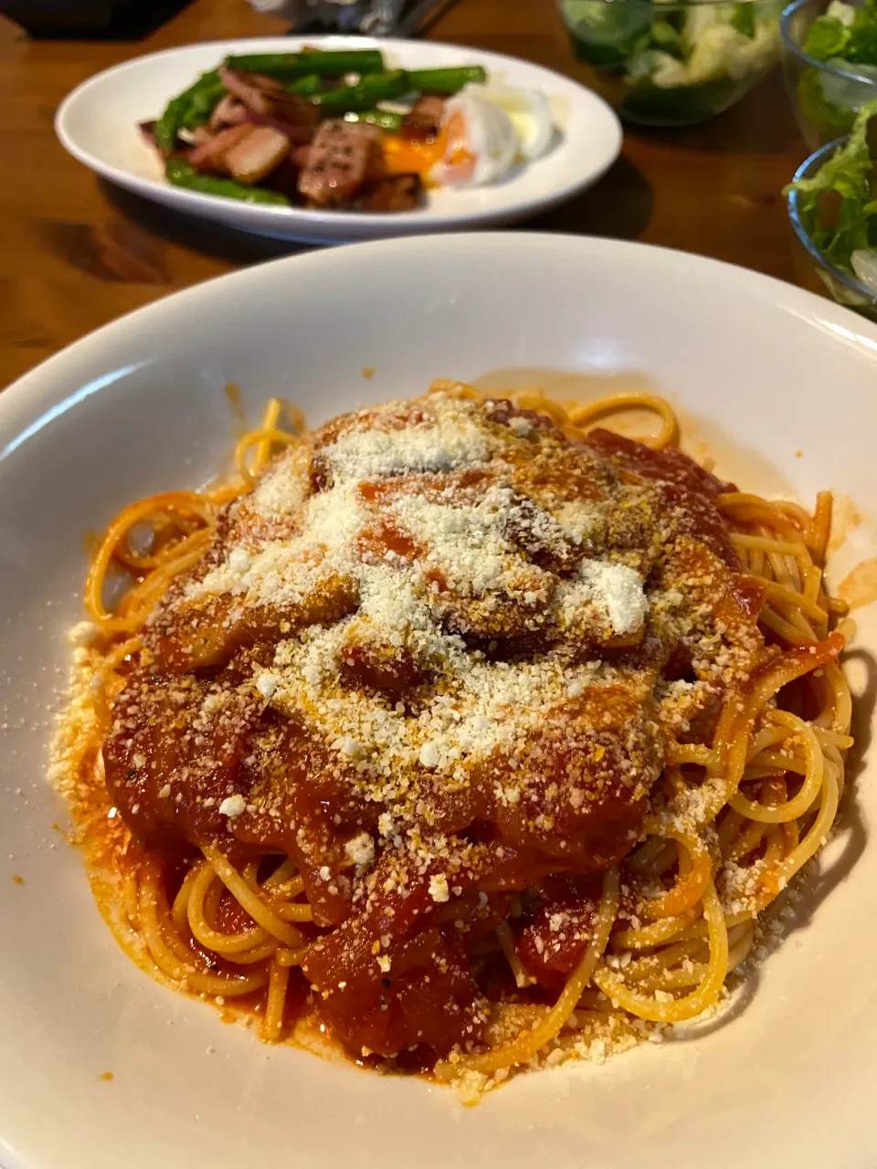 Snapdishの料理写真:5/22の夕食　トマトパスタ|yoneさん