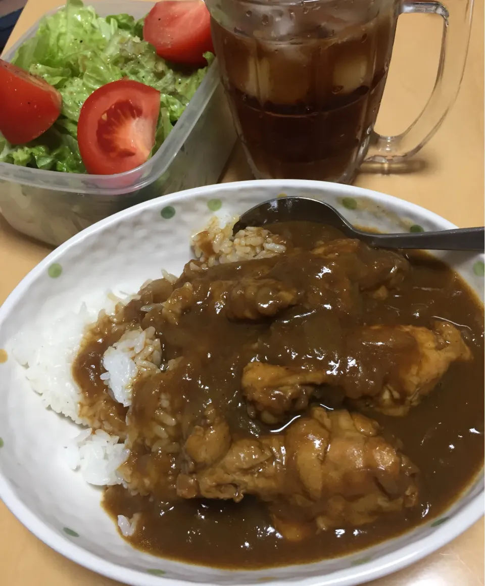 単身赴任中の男飯(チキンカレー)|おおもりの星さん