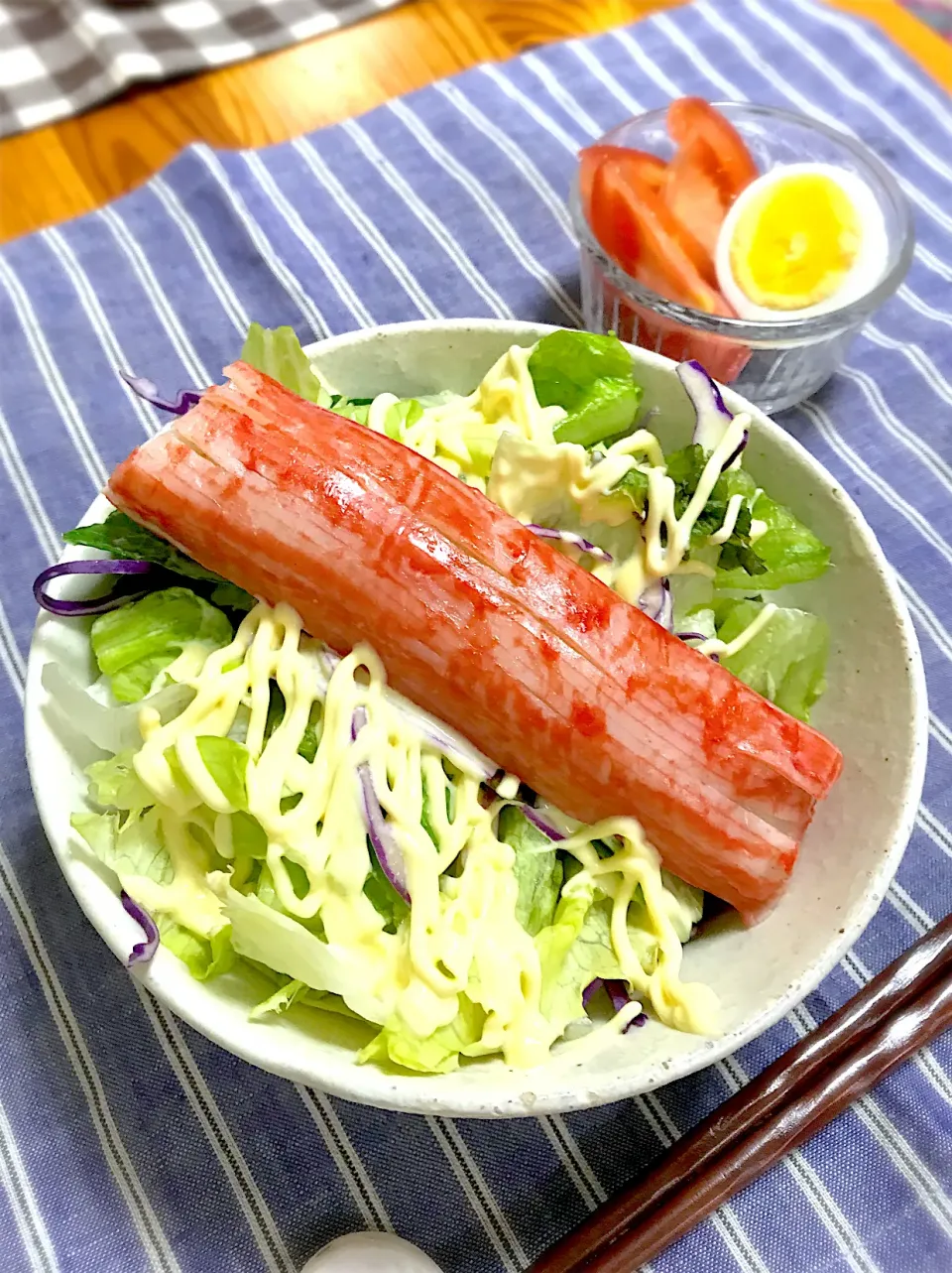 りくれんさんの料理 カニ風味したらばサラダ|sayaさん