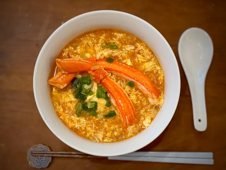 Snapdishの料理写真:ピリ辛☆チリクラブラーメン🍜|まめすけ。さん