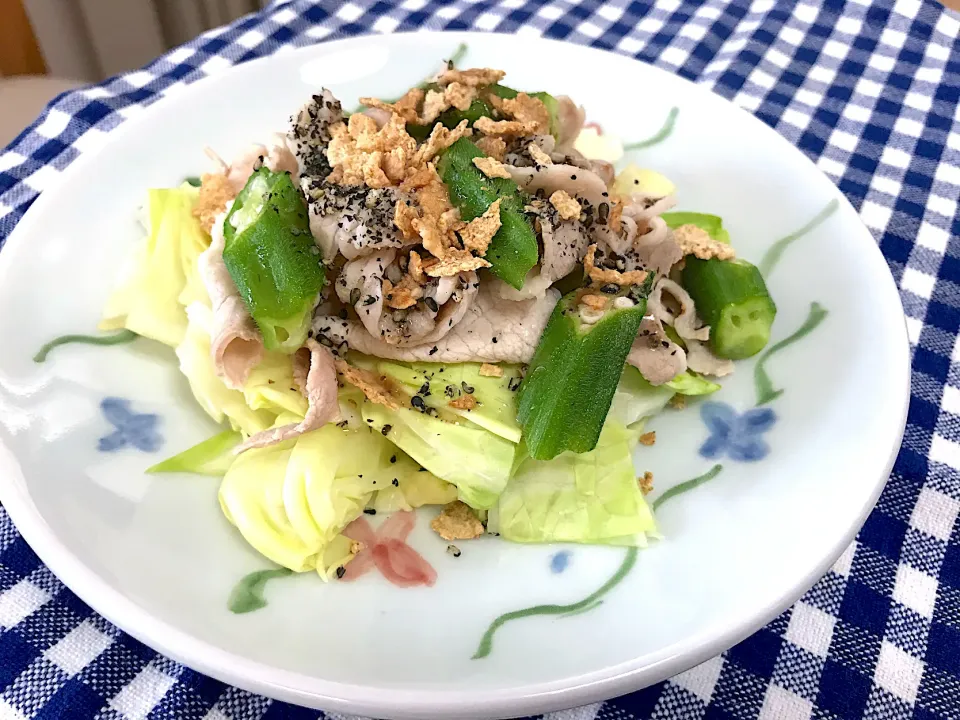 豚しゃぶサラダ🥗|えいぽんさん