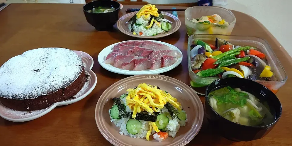 須崎カンパチを取寄せた夕食|裕子さん