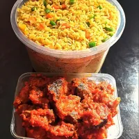 fried rice with Peppered beef and turkey.|LINA'S KITCHENさん