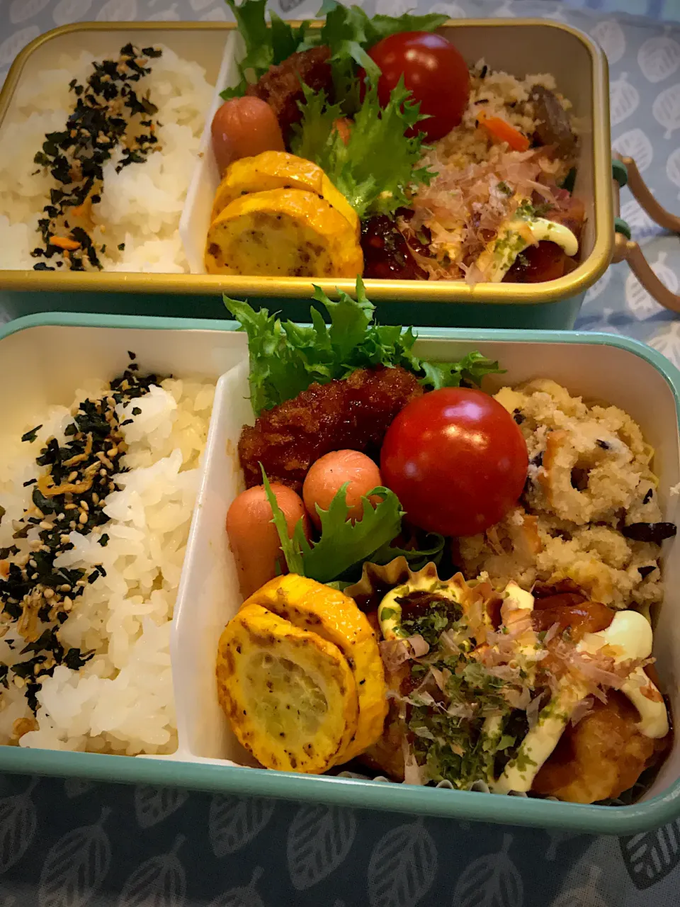 2021.5.24  ＊今日のお弁当＊おからの煮物＆たこ焼き🐙＊|rinrin*mama*さん