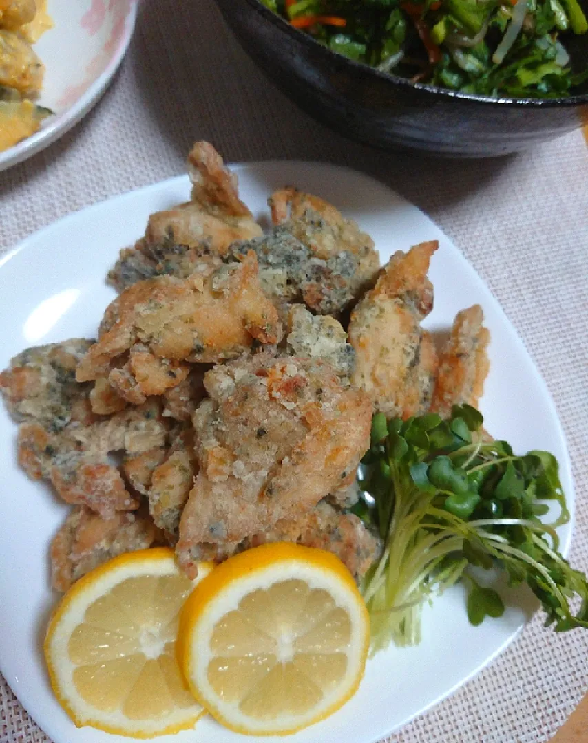 鶏肉ののり塩竜田揚げ|よしみさん