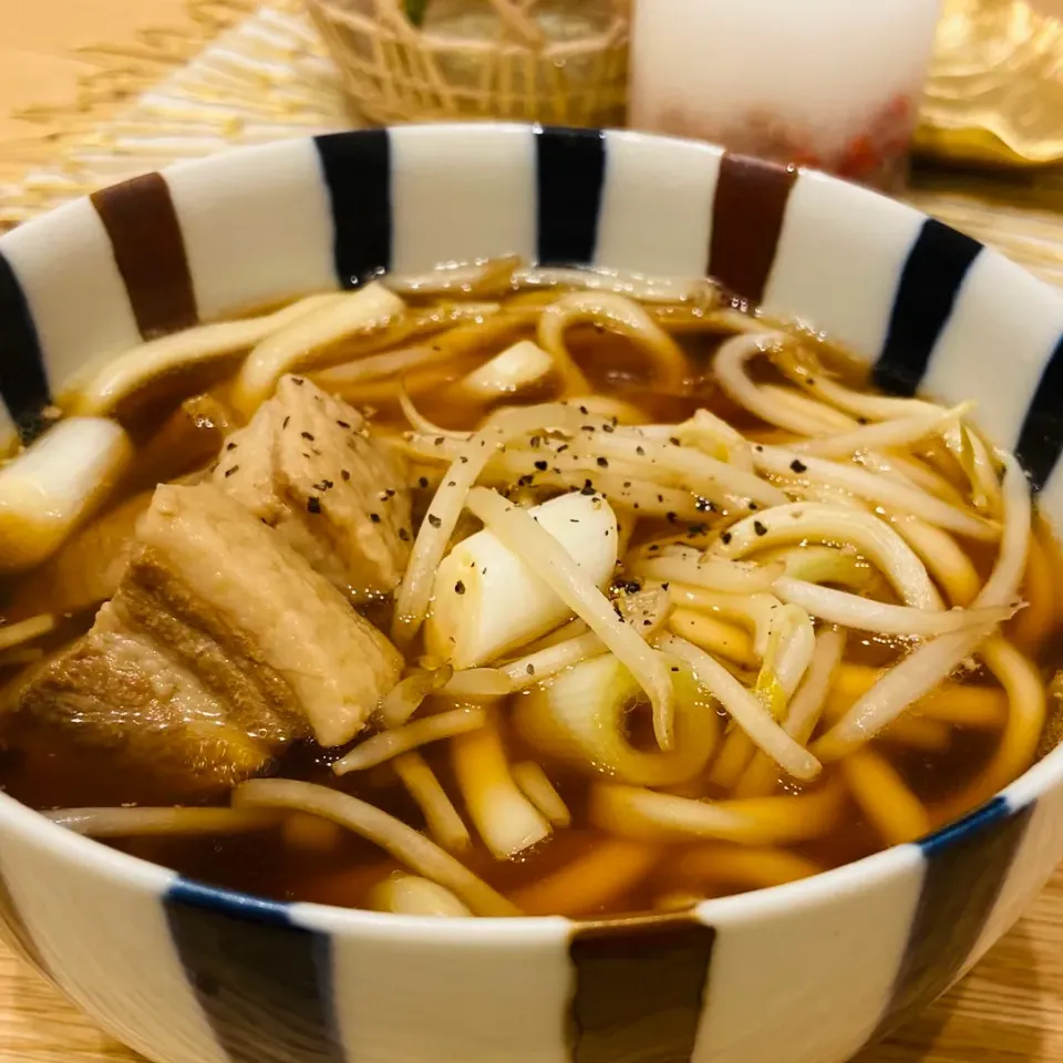 Snapdishの料理写真:豚の角煮リメイクうどん|yuuukaさん