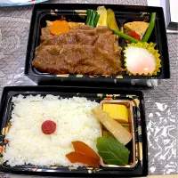 Snapdishの料理写真:すきやき弁当|hashimoyashiさん