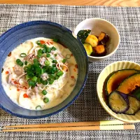 Snapdishの料理写真:坦々素麺定食|おーたけさん