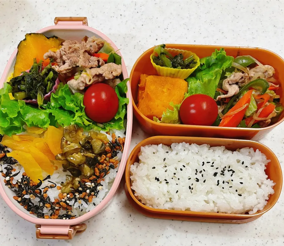 Snapdishの料理写真:今日のお仕事&学校弁当♪2021.5.25|ぐぅさん