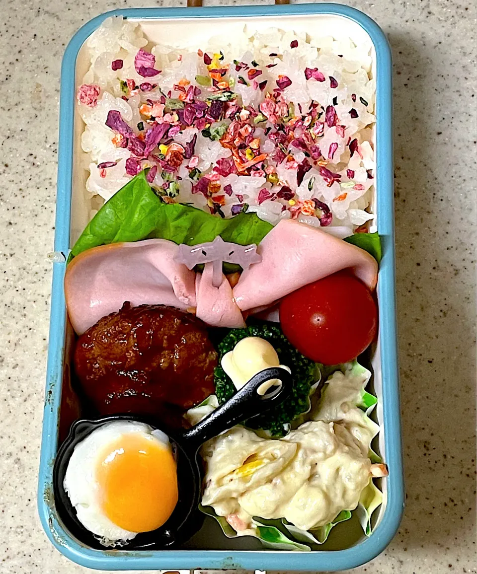 Snapdishの料理写真:ハンバーグ弁当|besさん