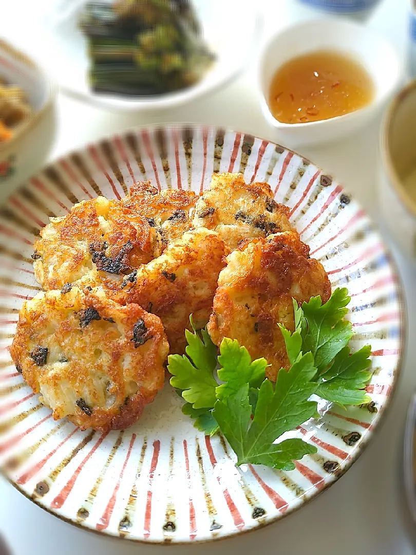 とだともさんの料理 海苔香る 粗たたき長芋揚げ|まめころさん