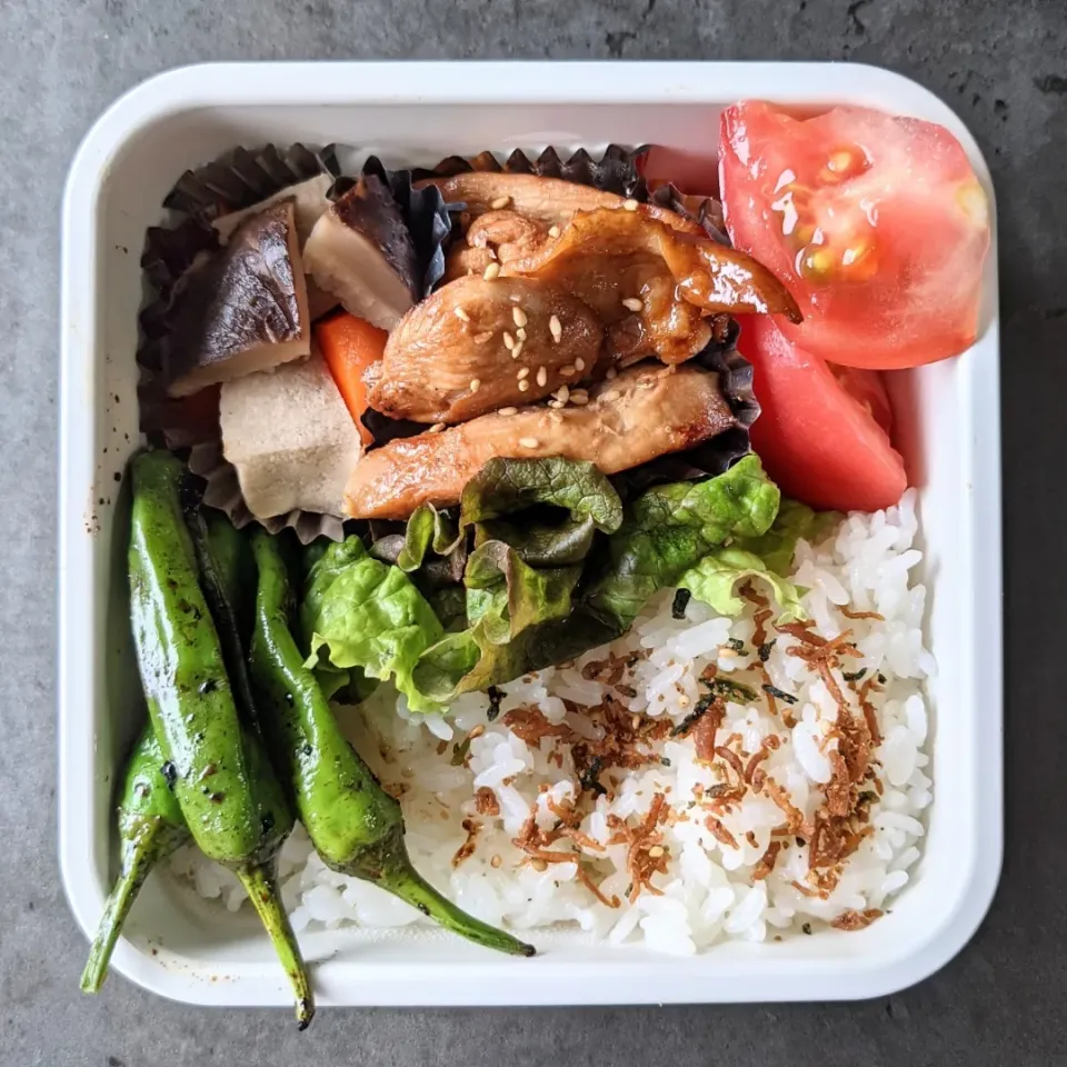 下味冷凍チキンと高野豆腐でヘルシー弁当！|walnutさん