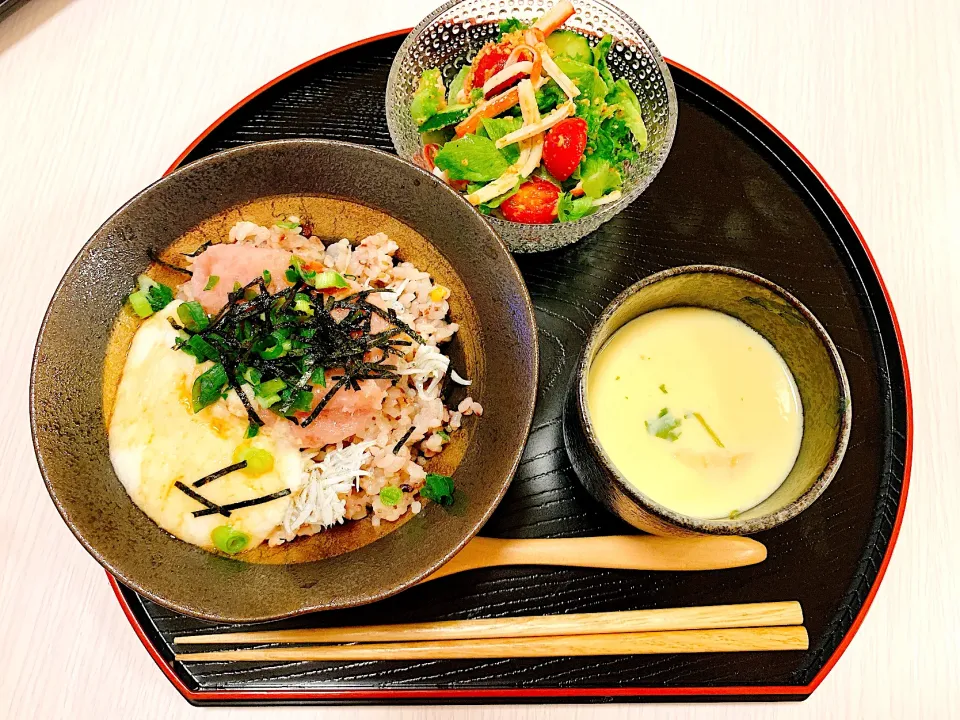 まぐろとろろ丼|まりんさん