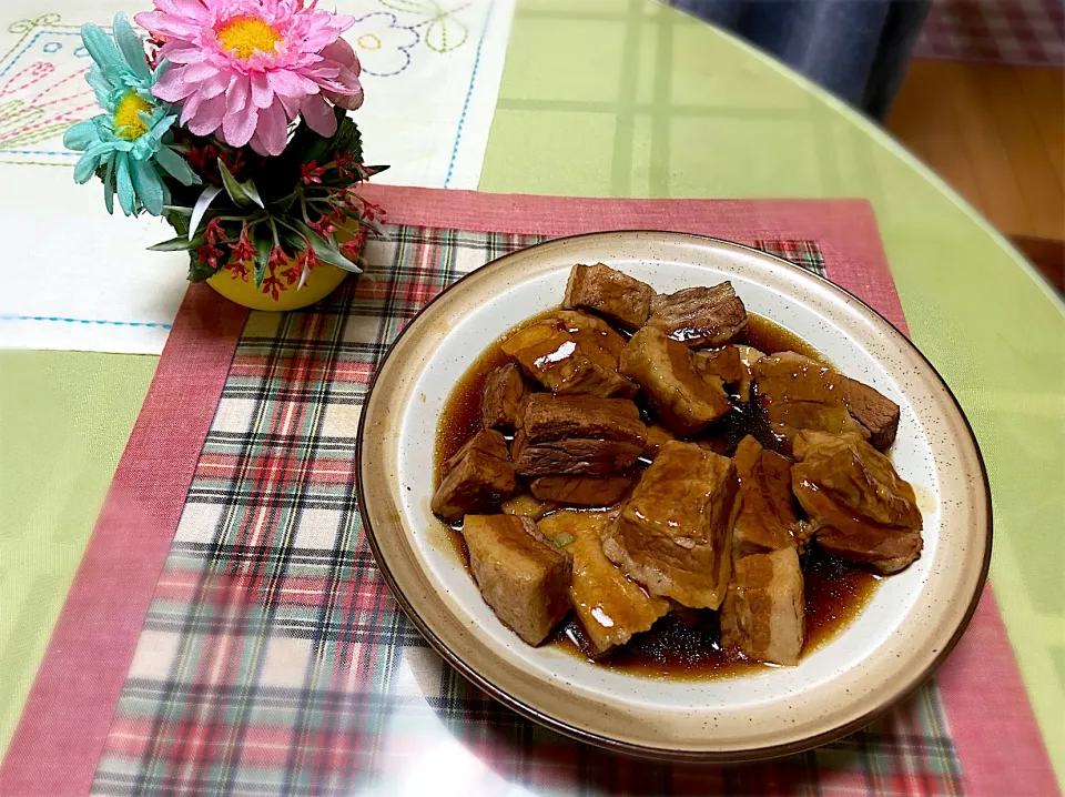 豚バラ肉の酢煮|おはぎさん