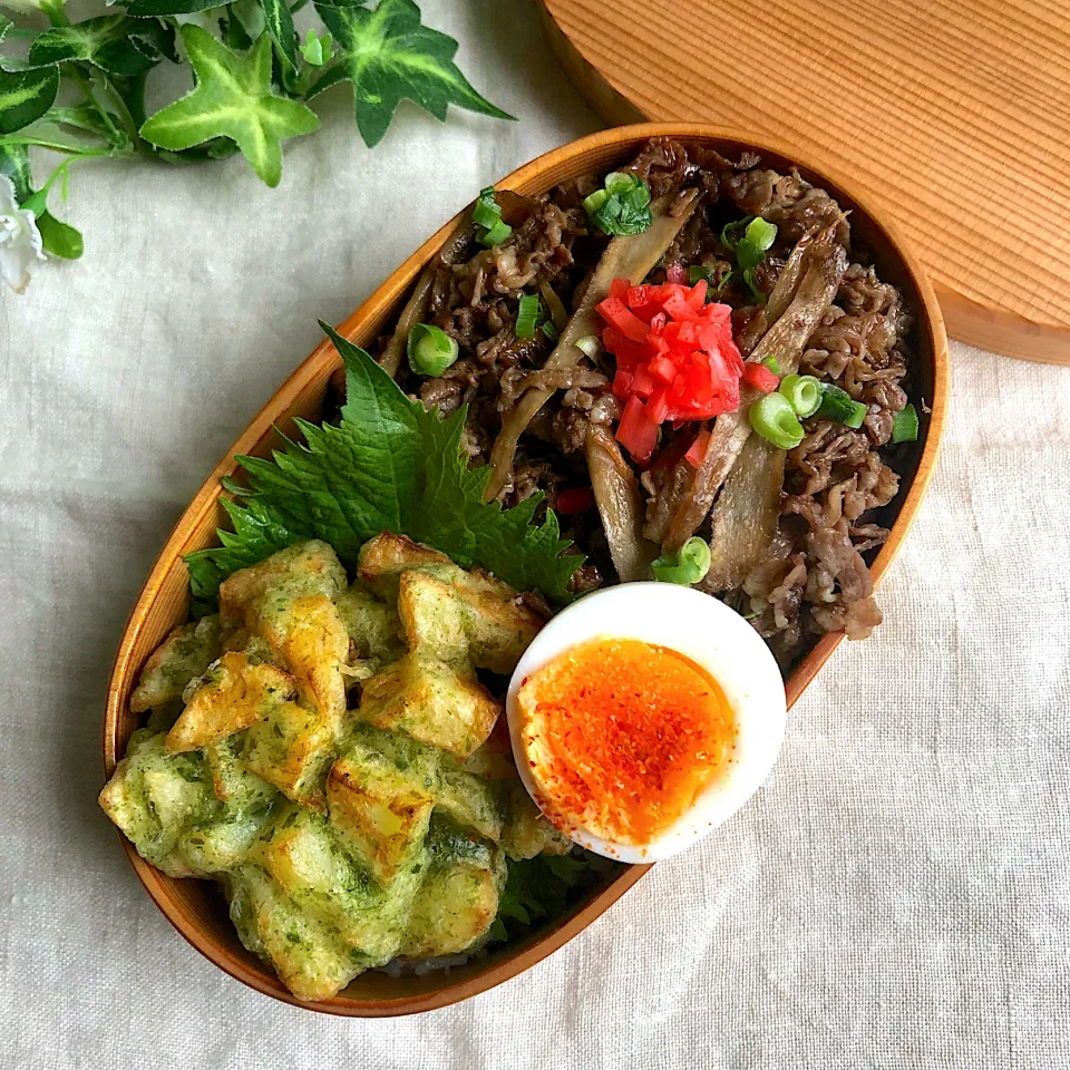 牛ごぼうのしぐれ煮弁当|あここさん