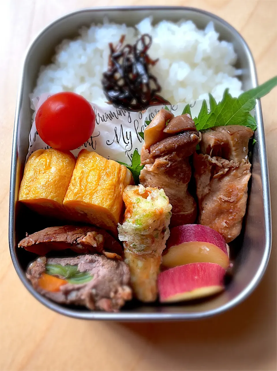 今日の中学生男子弁当🍱|はぴたさん