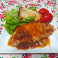 トンテキ🎵私はソースの方が好き✨