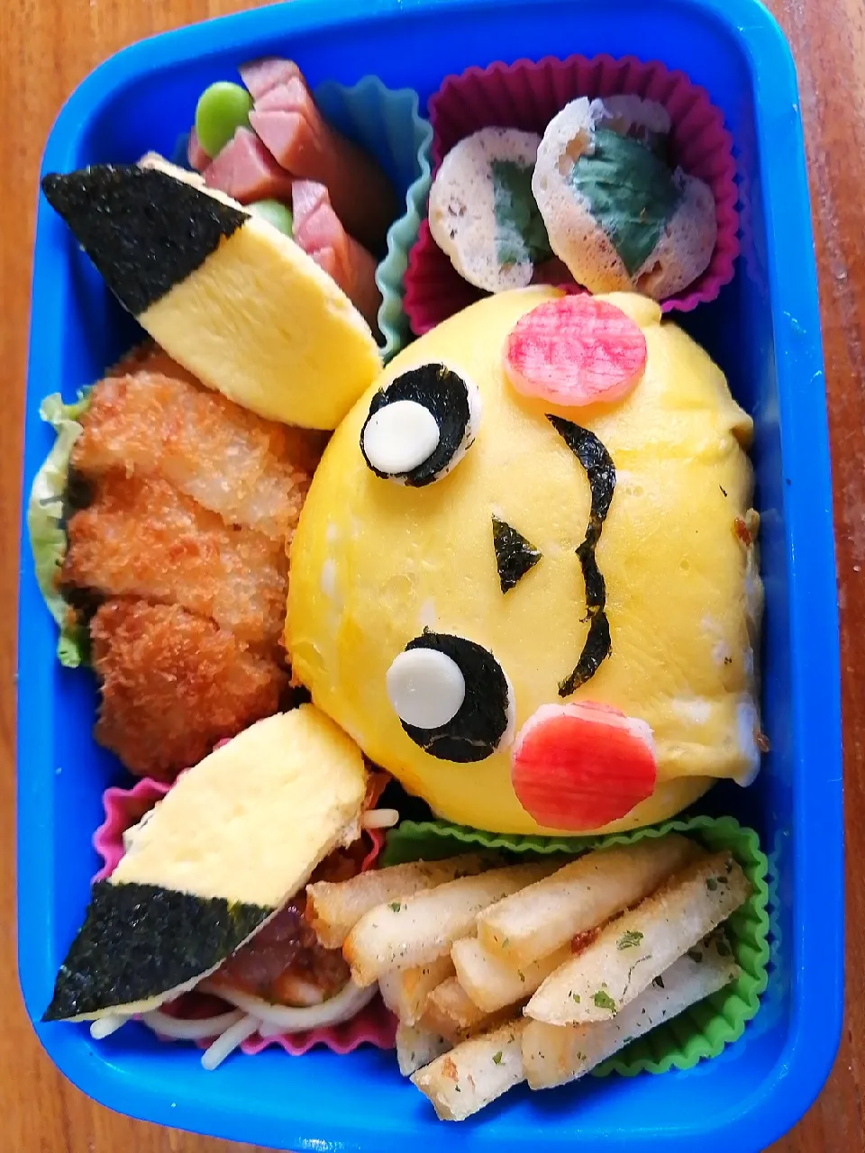 息子の遠足弁当　ピカチュウ|あぁちゃんさん