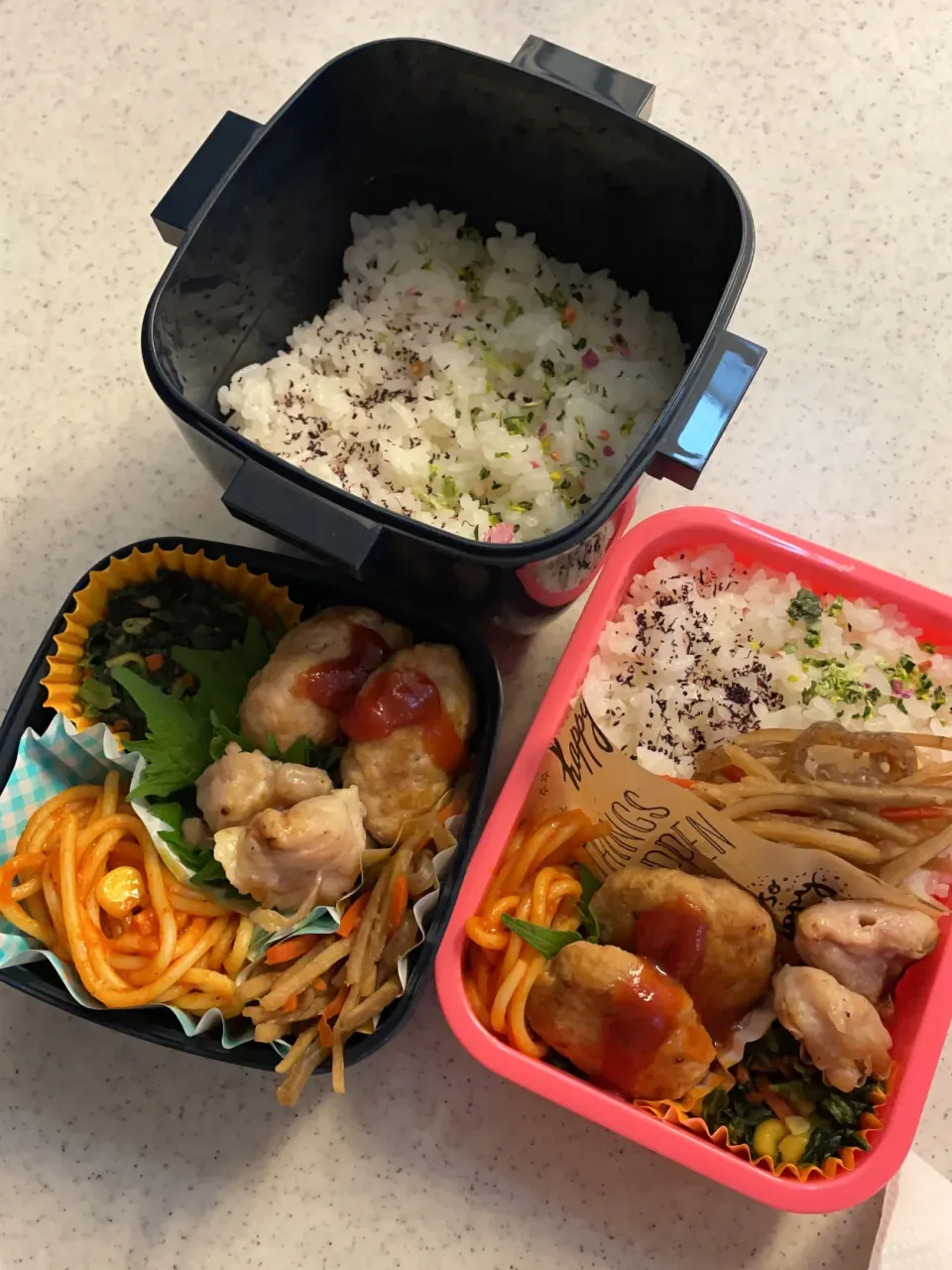 女子高生と男子高生のお弁当|料理嫌いなおかあさんさん