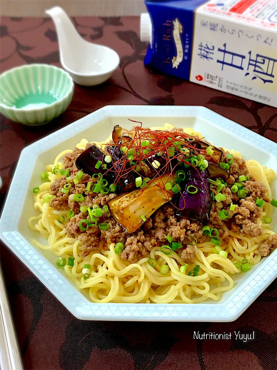 揚げ茄子と甘酒坦々肉味噌の焼きそば|ゆーこどんさん