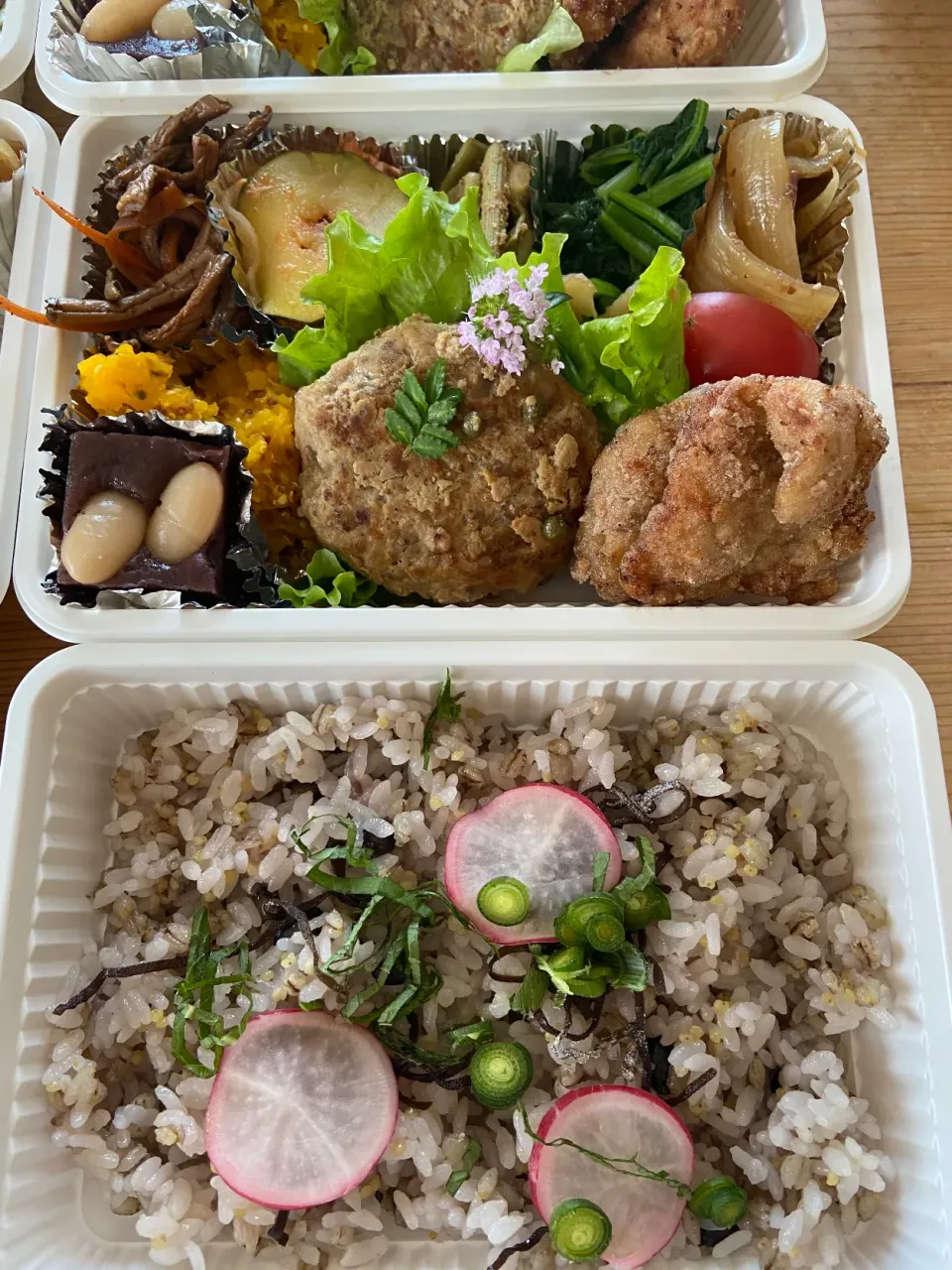 雑穀ハンバーグのお弁当|meguさん