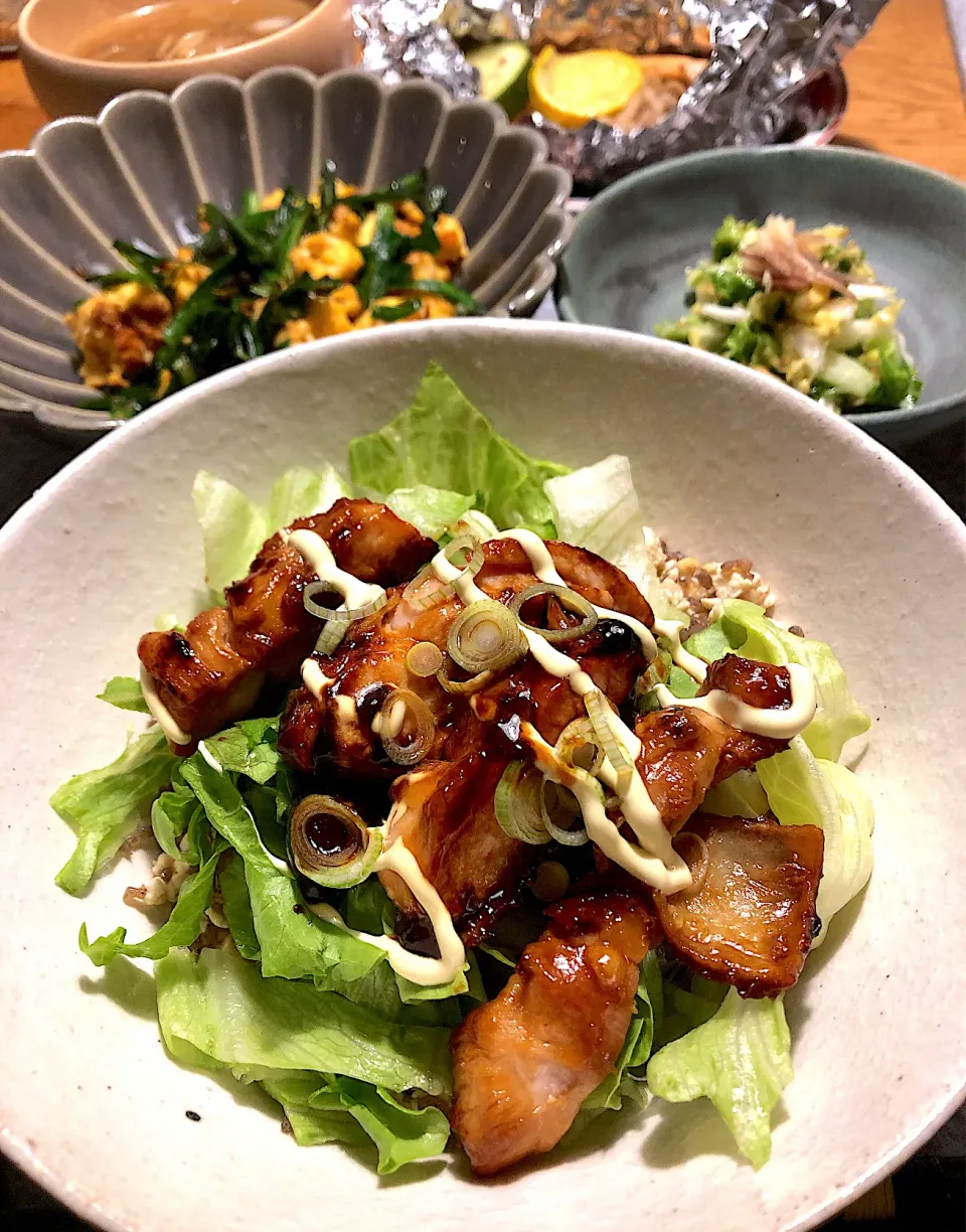 Snapdishの料理写真:チキン照り焼き丼🐓|けんちんさん