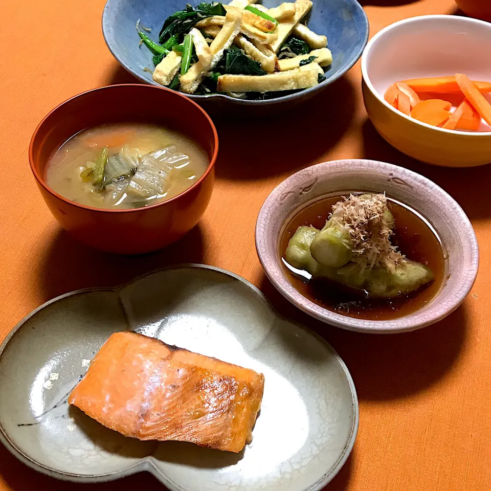 今日の晩ご飯　桜ます一夜干しほか|ゼニコさん