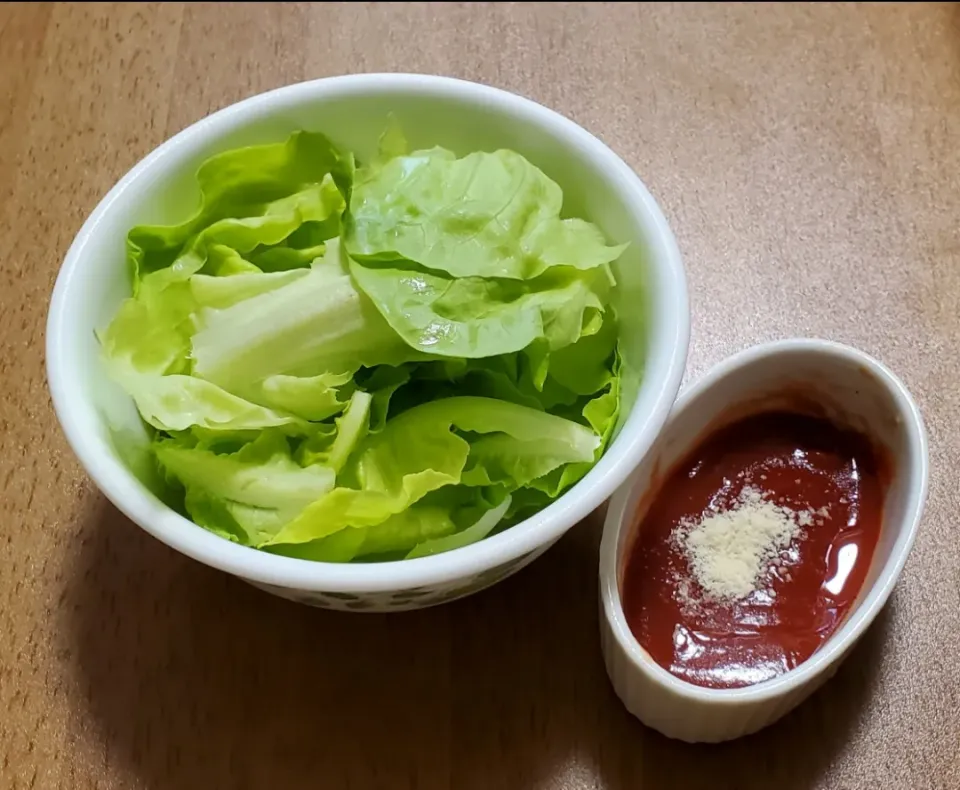 和風ナポリタンドレッシングでサラダ菜のサラダ|ナナさん