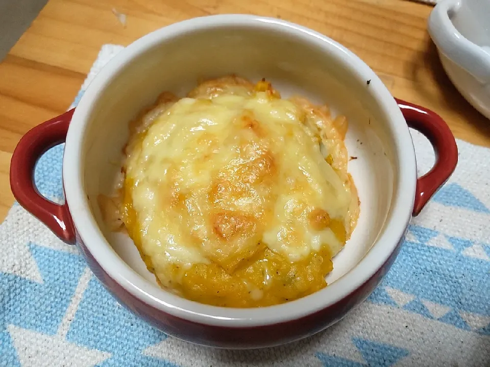 じゃが芋とカボチャのチーズ焼き|ペコちゃんさん