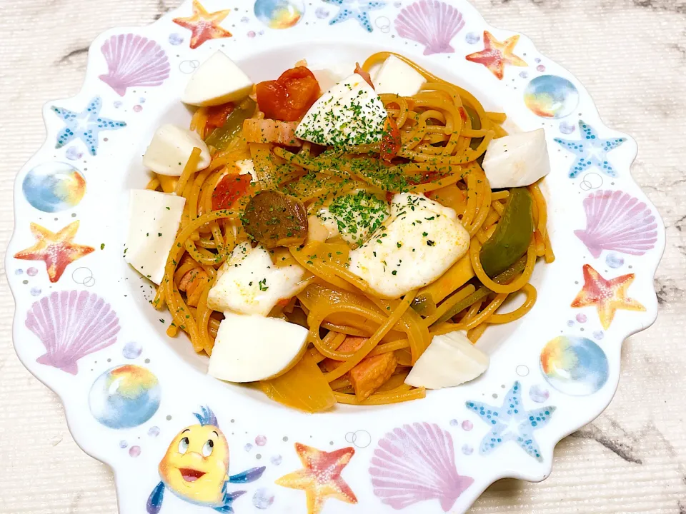 Snapdishの料理写真:野菜パスタ🍝|くろねこっく🐈‍⬛さん