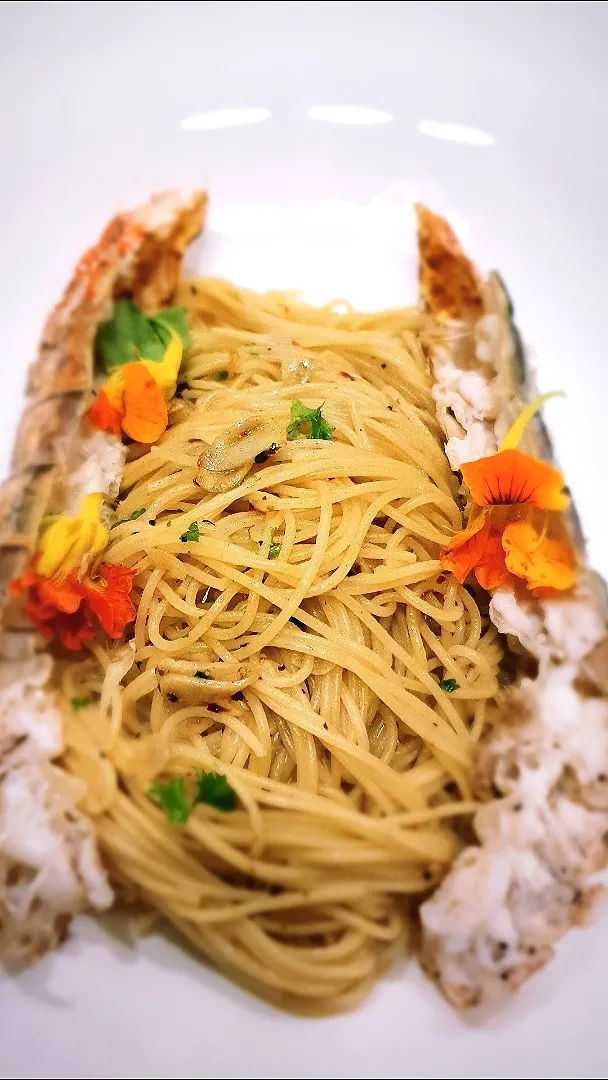 Angel Hair Agilo Olio with Mantis Shrimp|YCさん