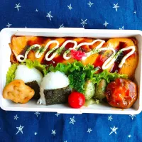 Snapdishの料理写真:オムヤキソバ弁当|k-tanさん