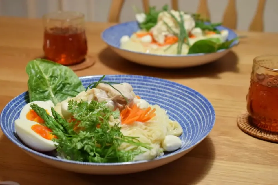 そうめんサラダ|うにんぱすさん