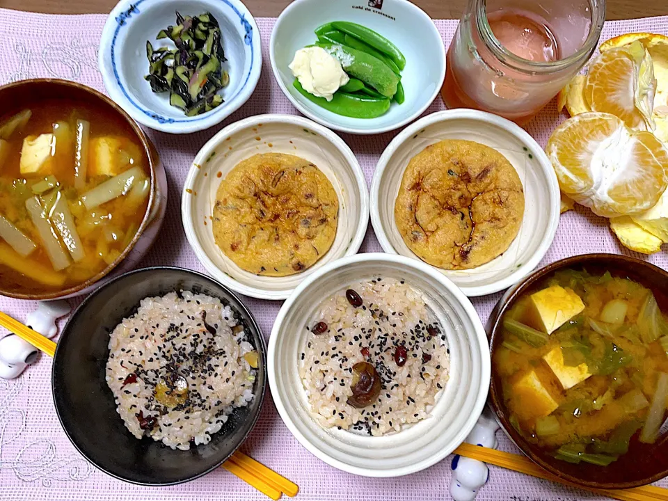 栗入りお赤飯♪ふたり晩ごはん~(^^)❤︎|いつくしみちゃんさん