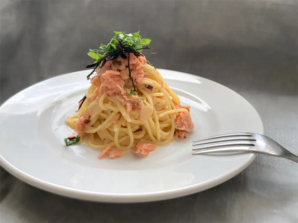 るん♪の料理 鮭明太スパゲティ♪|るん♪さん