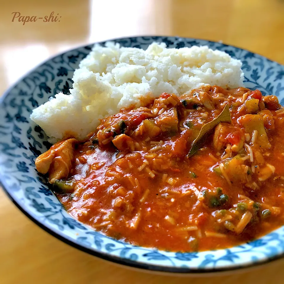 おからライスと手作りトマトカレー|パパ氏さん