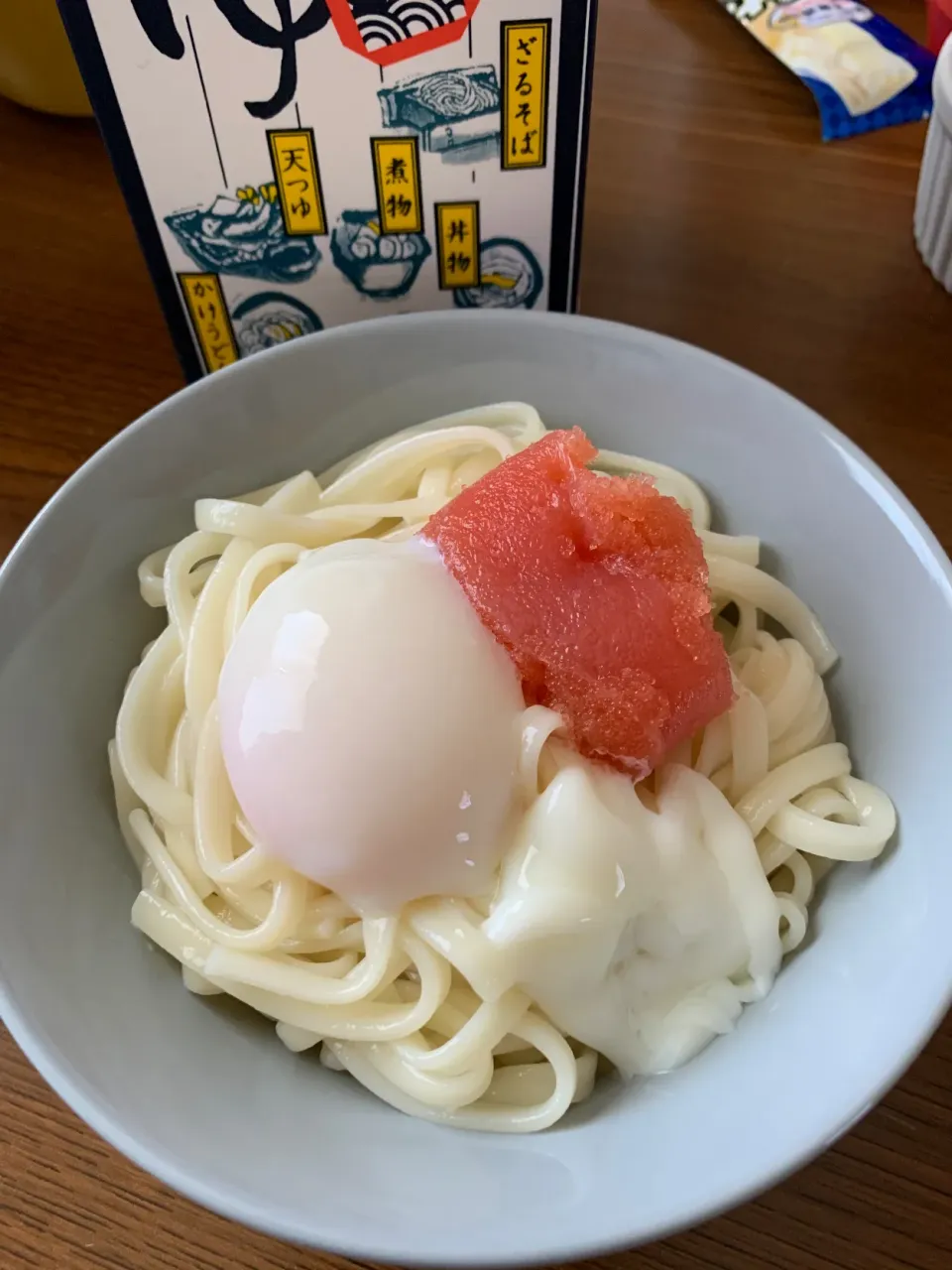 5月29日昼は温玉タラコうどん|とももさん