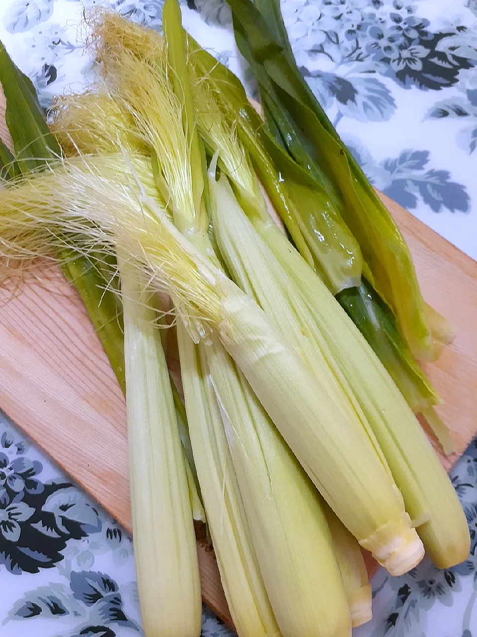 🔷初物🍃葉付き🌽ヤングコーン🌽🔷|@きなこさん