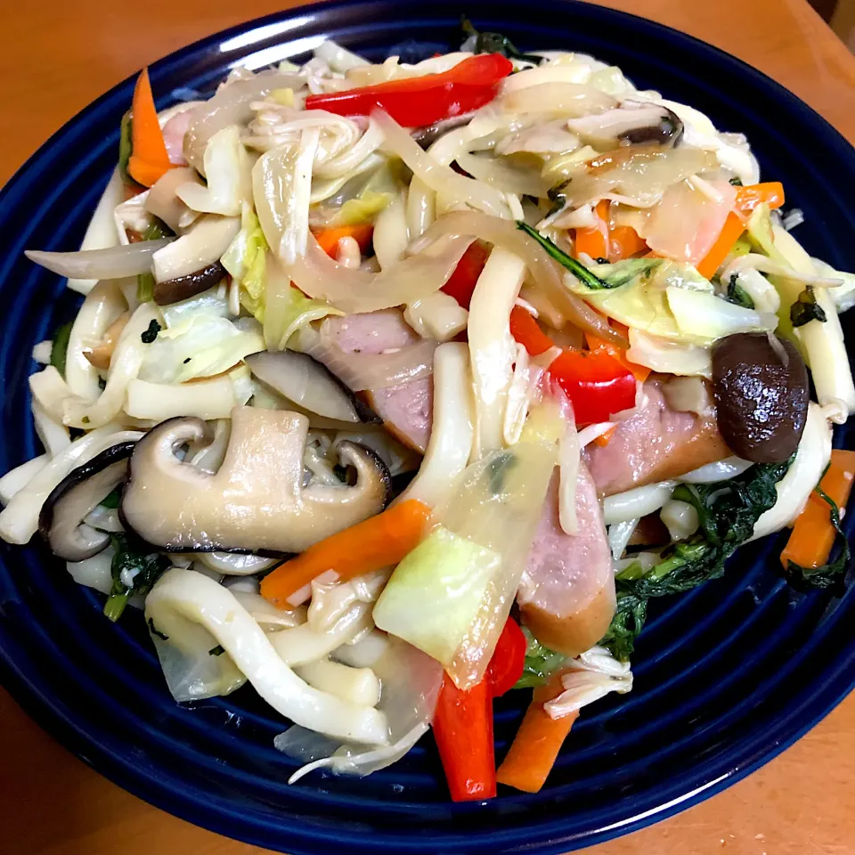 梅肉を使った、焼きうどん|なるとさん