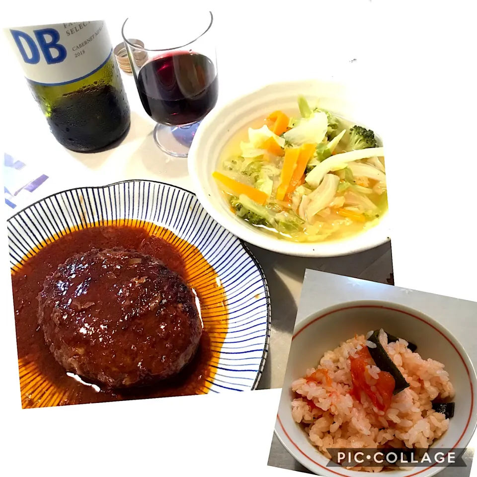 Snapdishの料理写真:手作りハンバーグ|Yukikoさん