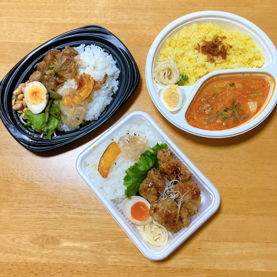 台湾ルーロー飯・唐揚げユーリンチー　　牛肉のマッサンカレー🍛|ちゃみこさん