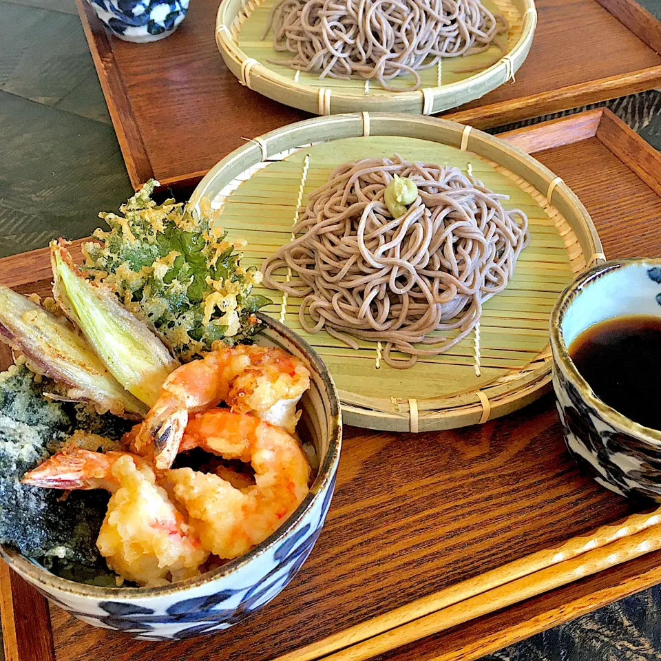 ざる蕎麦とミニ天丼セット|イナコさん