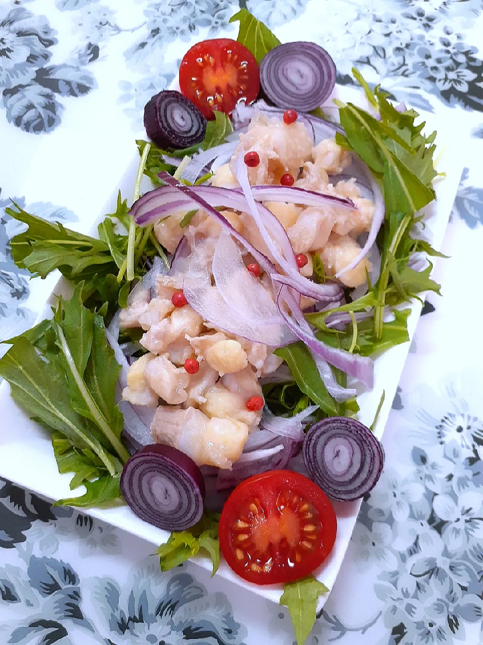 🔷水晶🐓鶏軟骨の🥗サラダ仕立て🍅🌿🔷|@きなこさん