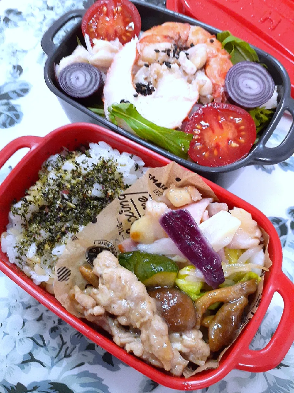 Snapdishの料理写真:🔷🌿🍅野菜が主役のお弁当🍱🔷20210531|@きなこさん